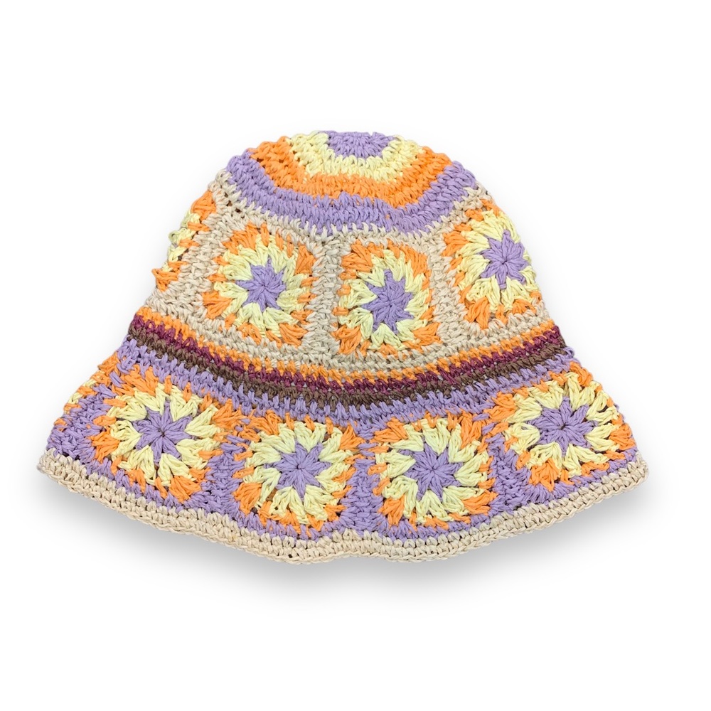 Forever 21 Women’s Foldable Crochet Spring Colorful Vacation Hat